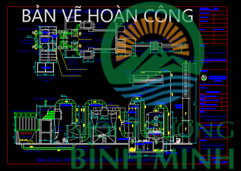 Nhận vẽ các bản vẽ môi trường cho nhà máy sản xuất